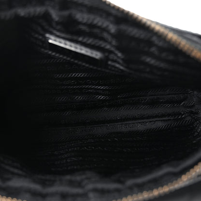 Prada Re-Nylon Saffiano Pocket Single Snap Buckle Shoulder Bag Black 5 of 10