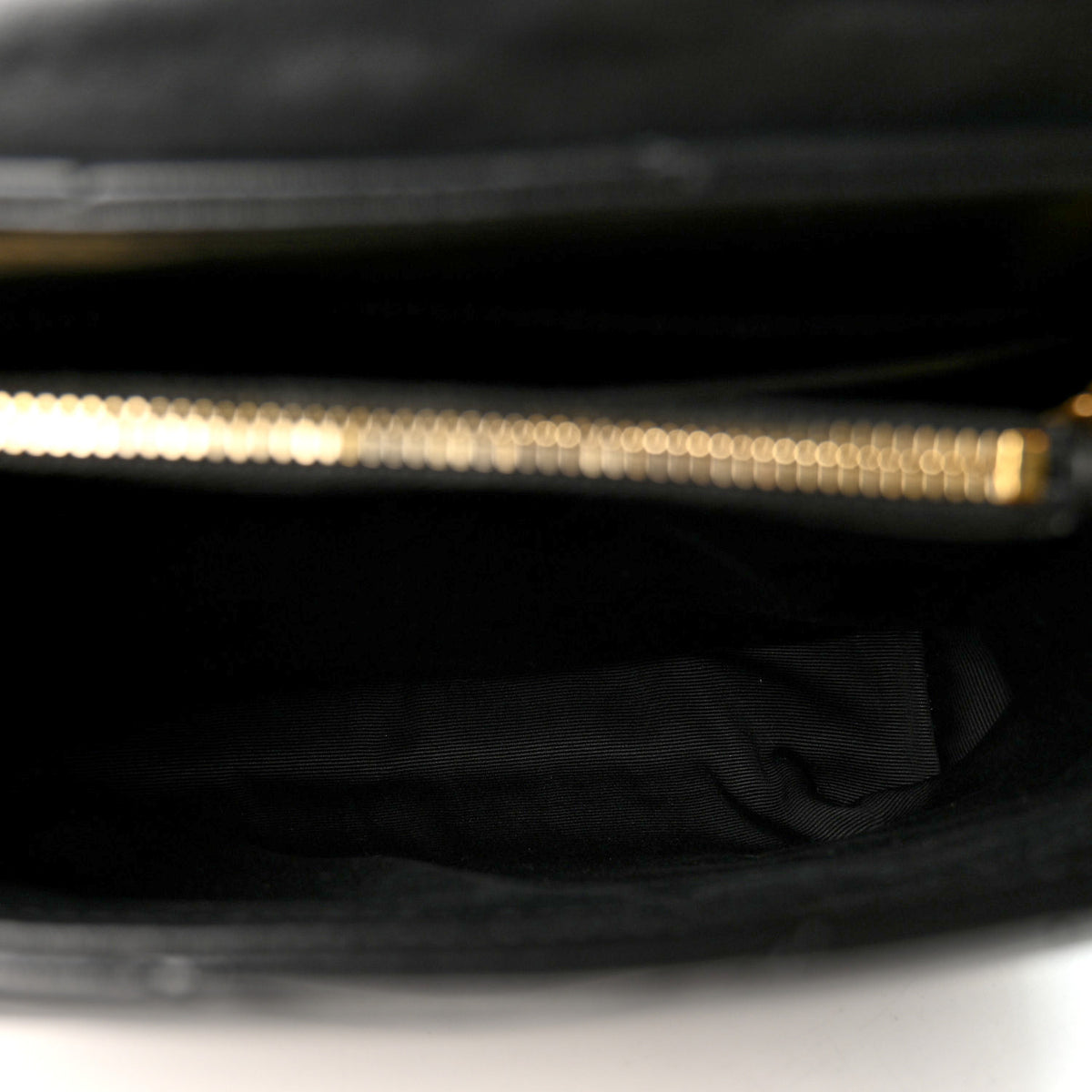 Calfskin Y Quilted Monogram Small Loulou Chain Satchel Black