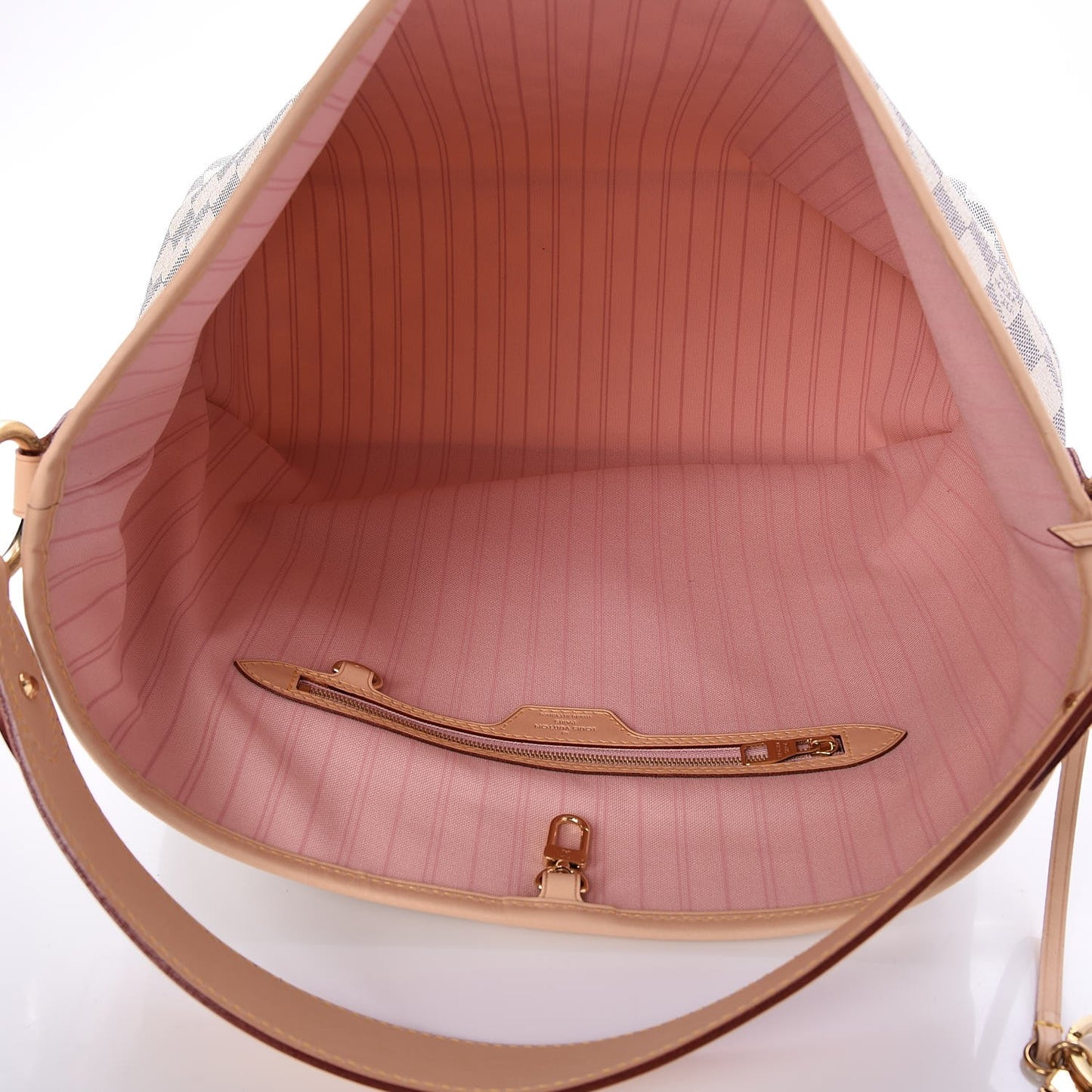 Damier Azur Delightful MM Rose Ballerine