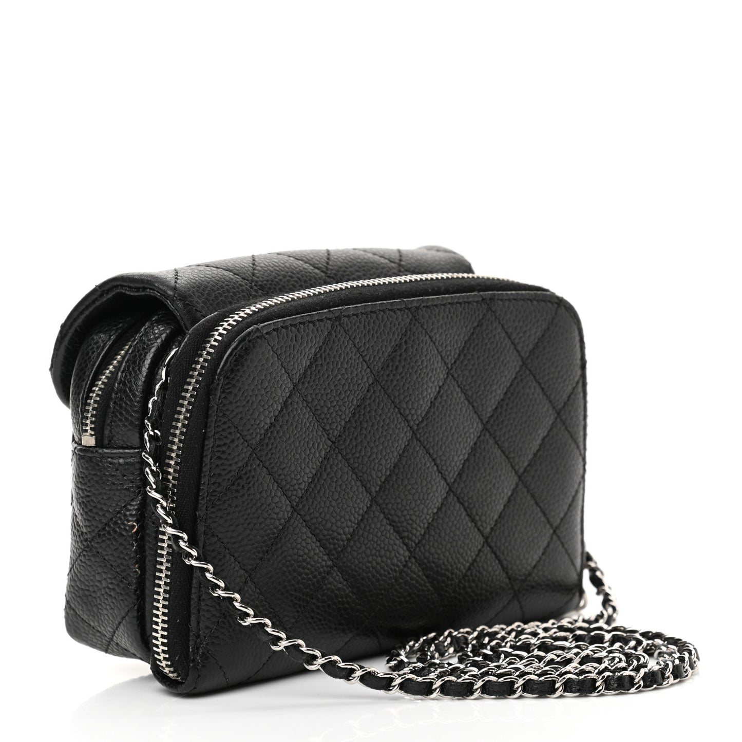 Caviar Quilted New Mini Flap Black