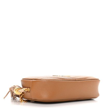 Saint Laurent Grain De Poudre Matelasse Monogram Mini Lou Camera Bag Dune 4 of 9