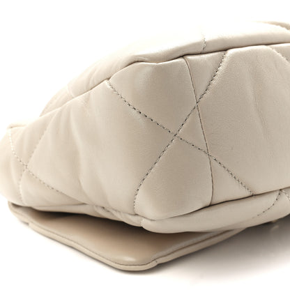 Chanel Lambskin Quilted Medium Chanel 19 Flap Light Beige 10 of 12