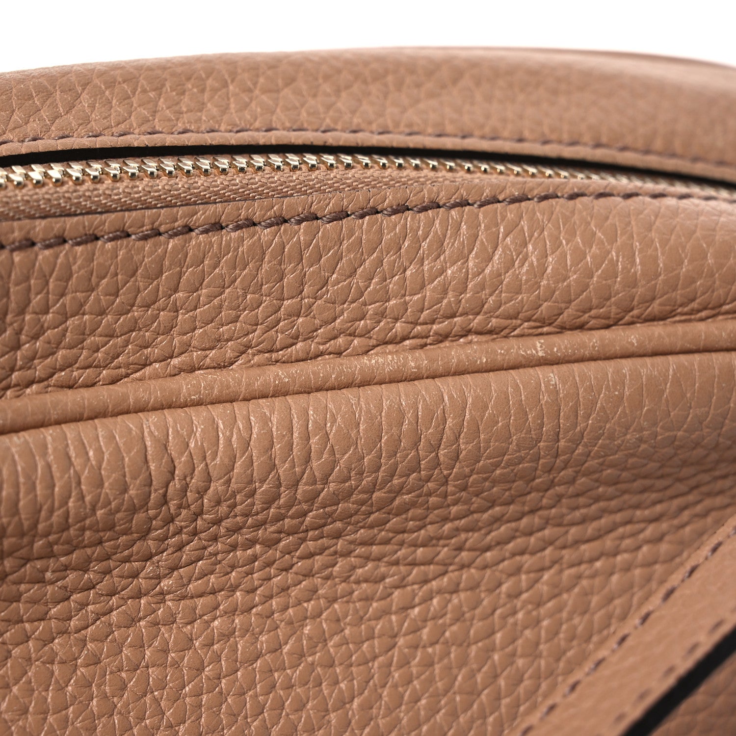 Gucci Pebbled Calfskin Small Soho Disco Bag Camelia 13 of 18