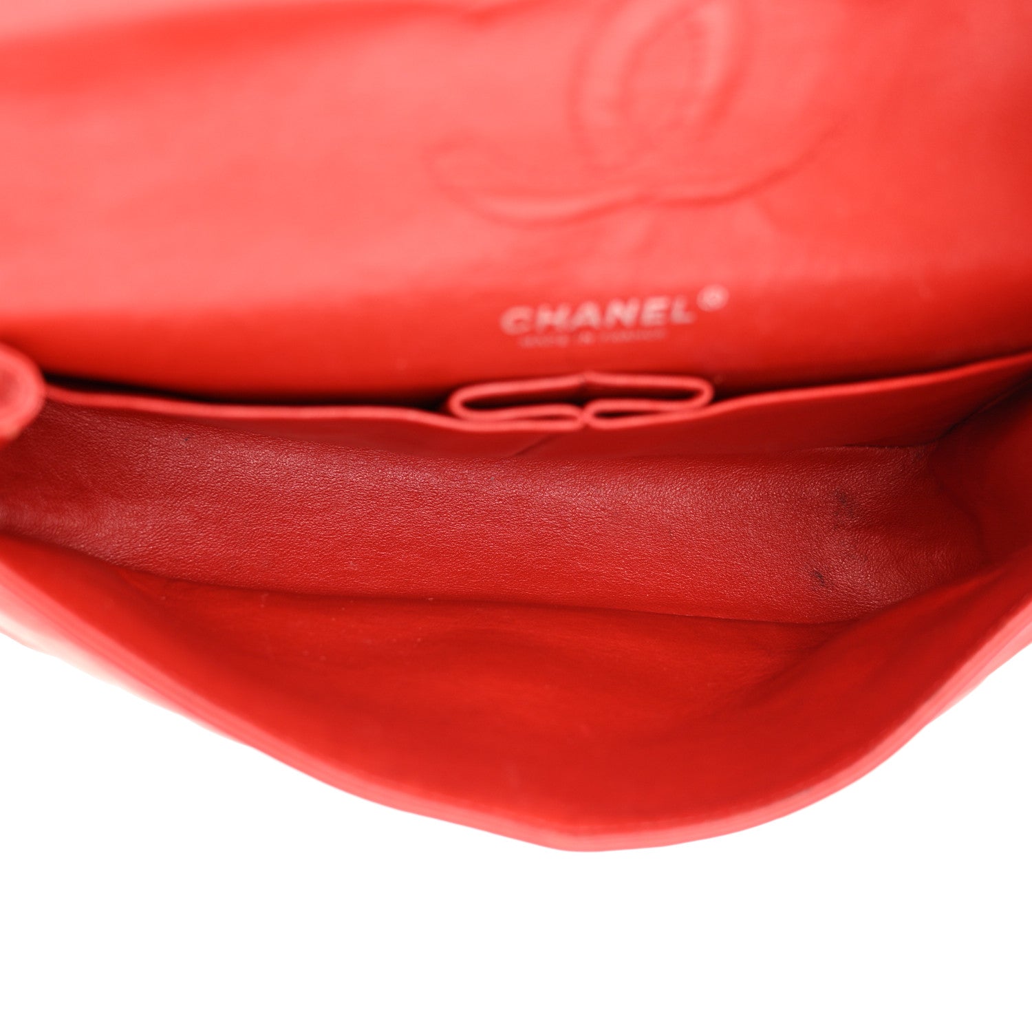 Chanel Lambskin Quilted Medium Double Flap Red 4 of 20