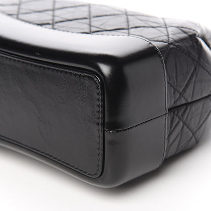 Chanel Aged Calfskin Quilted Small Gabrielle Backpack Black 8 of 10