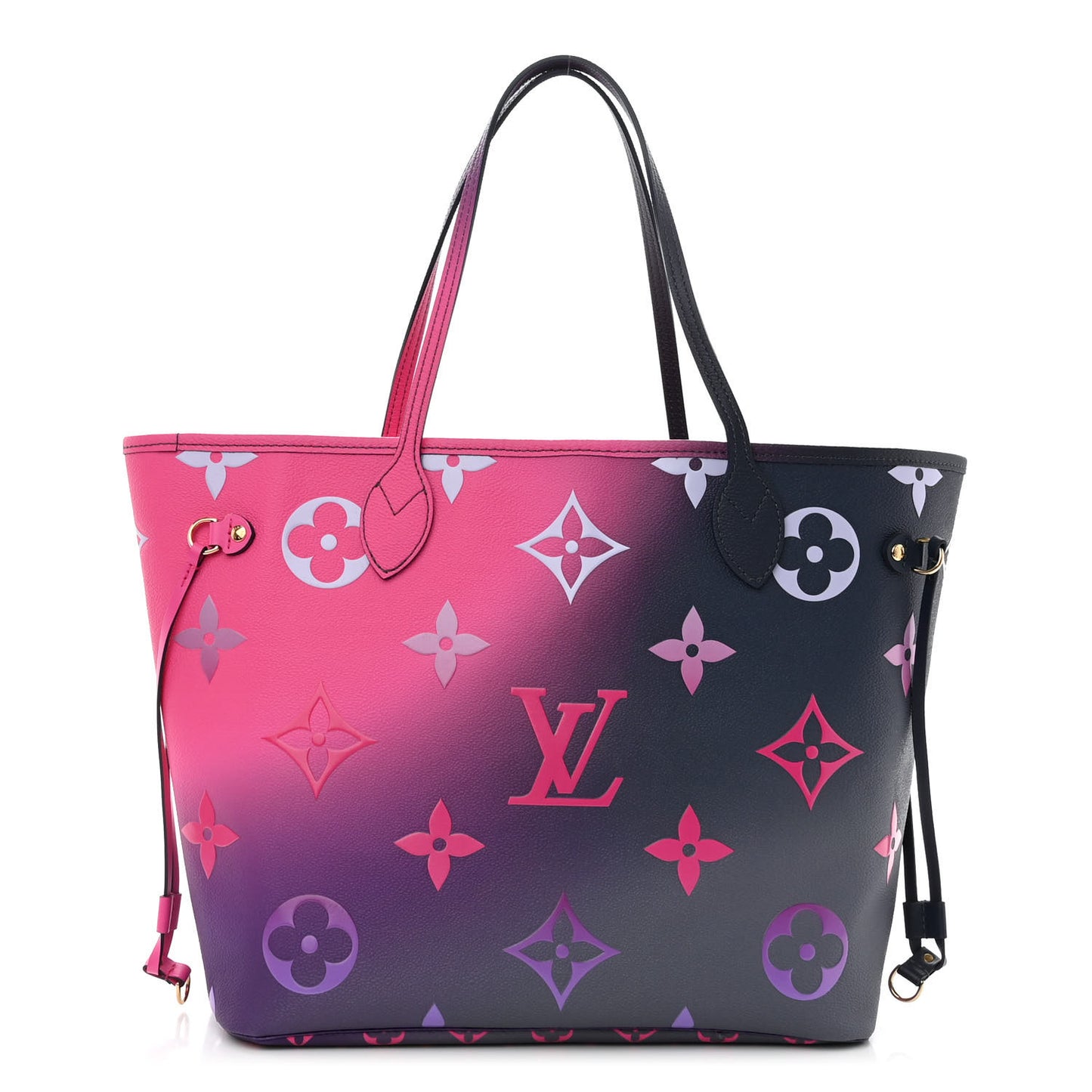 Monogram Giant Spring In The City Neverfull MM Midnight Fuchsia