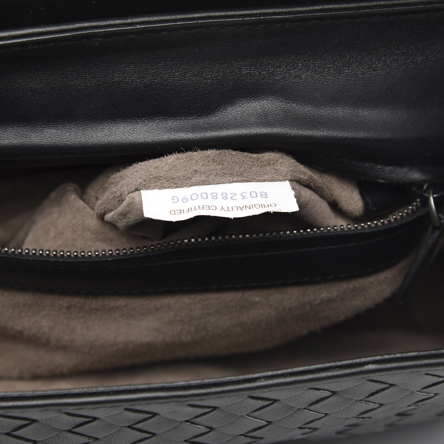 Nappa Intrecciato Rialto Shoulder Bag Black