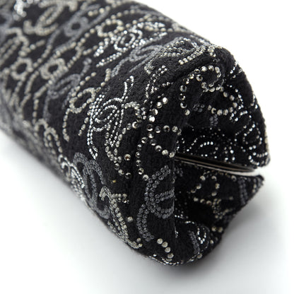 Chanel Tweed Strass Pudong Clutch Black 7 of 10