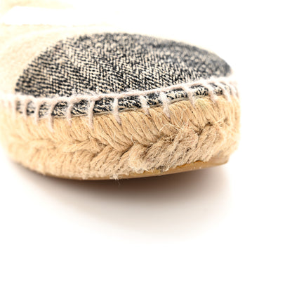 Chanel Toile Sequin CC Espadrilles 38 Beige Black 11 of 11