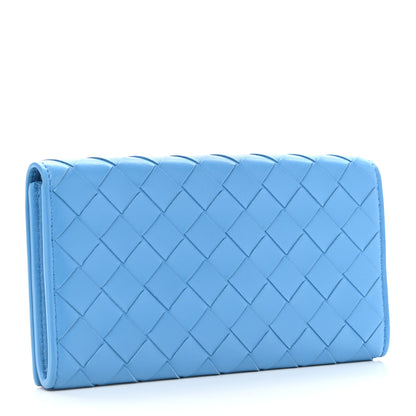 Bottega Veneta Nappa Intrecciato Continental Flap Wallet Swimming Pool 3 of 7