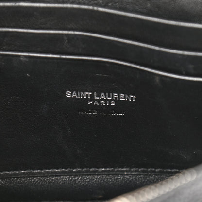Saint Laurent Grain De Poudre Matelasse Monogram Mini Lou Camera Bag Black 5 of 11