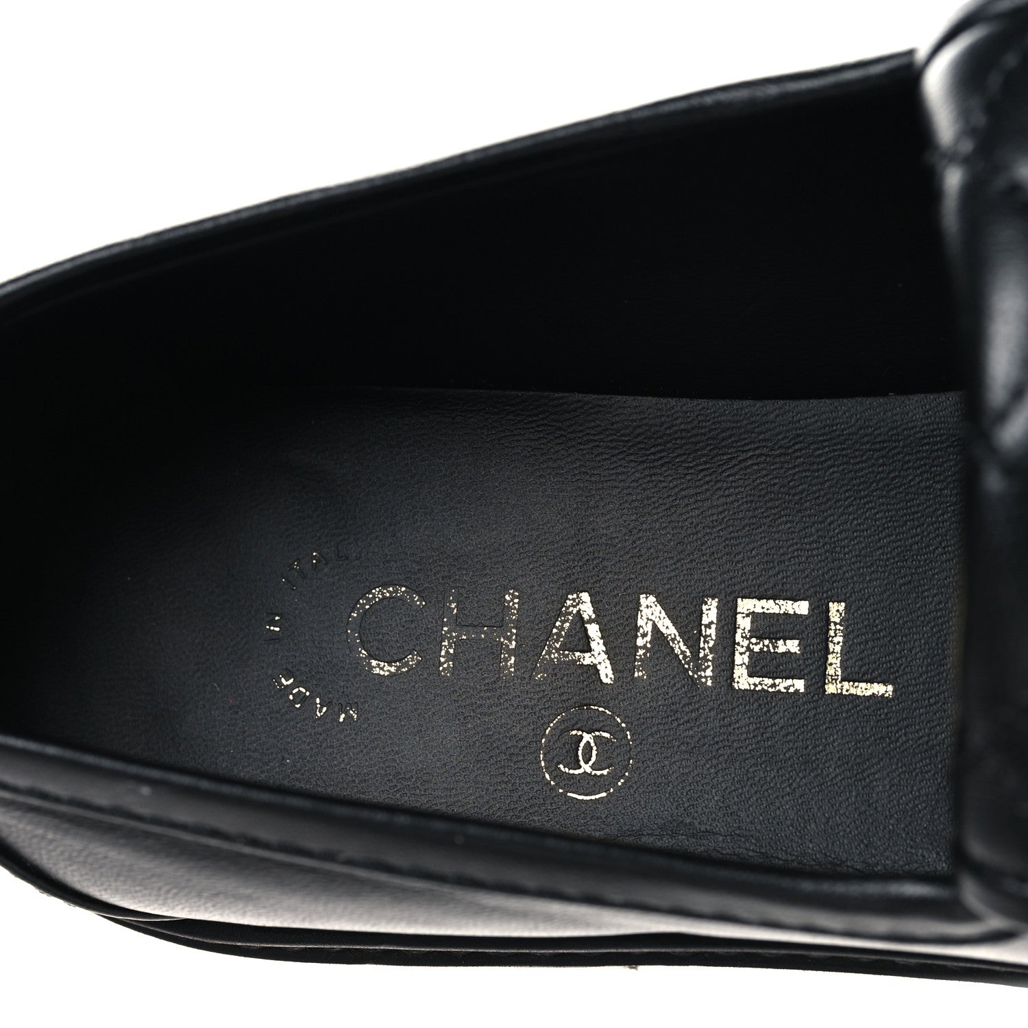 Chanel Lambskin Quilted CC Turnlock Loafers 37 Black 9 of 9