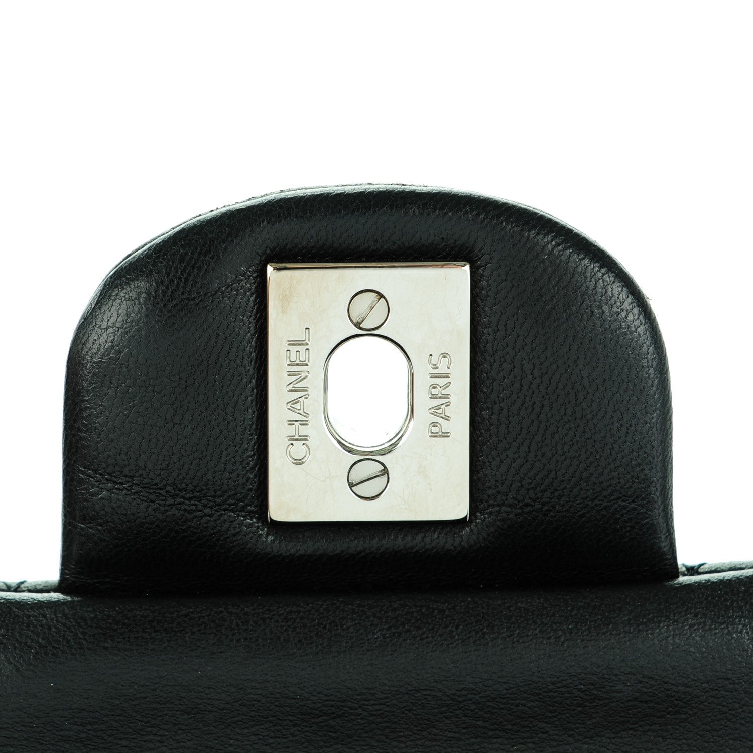 Chanel Lambskin Quilted Medium Double Flap Black 6 of 9