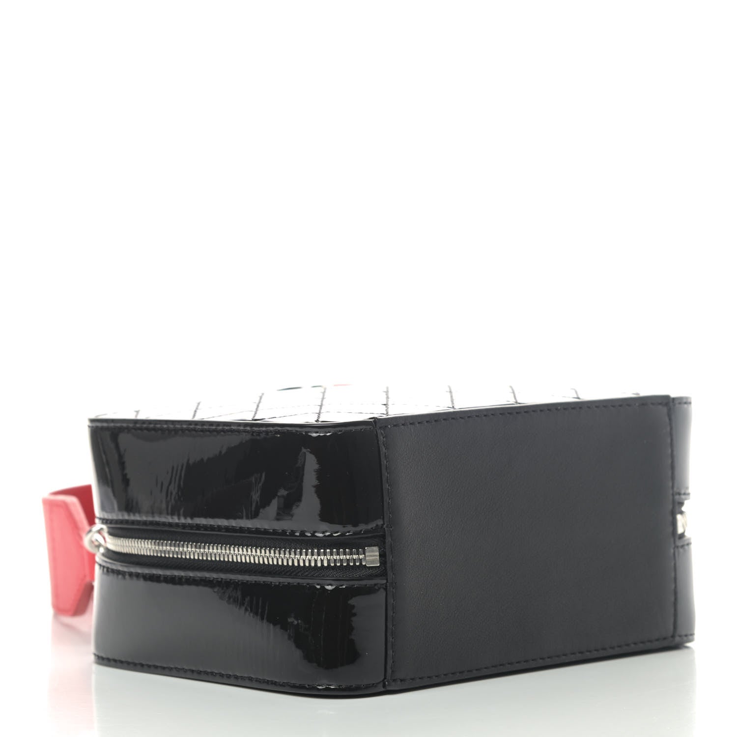 Chanel Patent Quilted Travel Kit Vanity Case Black 3 of 4