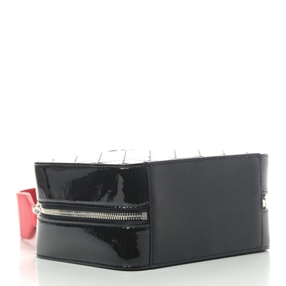 Chanel Patent Quilted Travel Kit Vanity Case Black 3 of 4