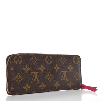 Louis Vuitton Monogram Clemence Wallet Hot Pink 3 of 10