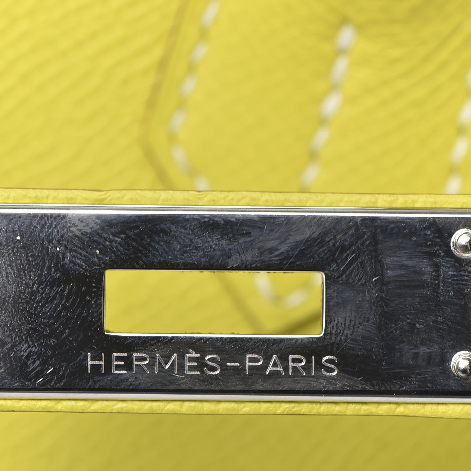 Hermes Epsom Candy Birkin 30 Lime Gris Perle 31 of 34