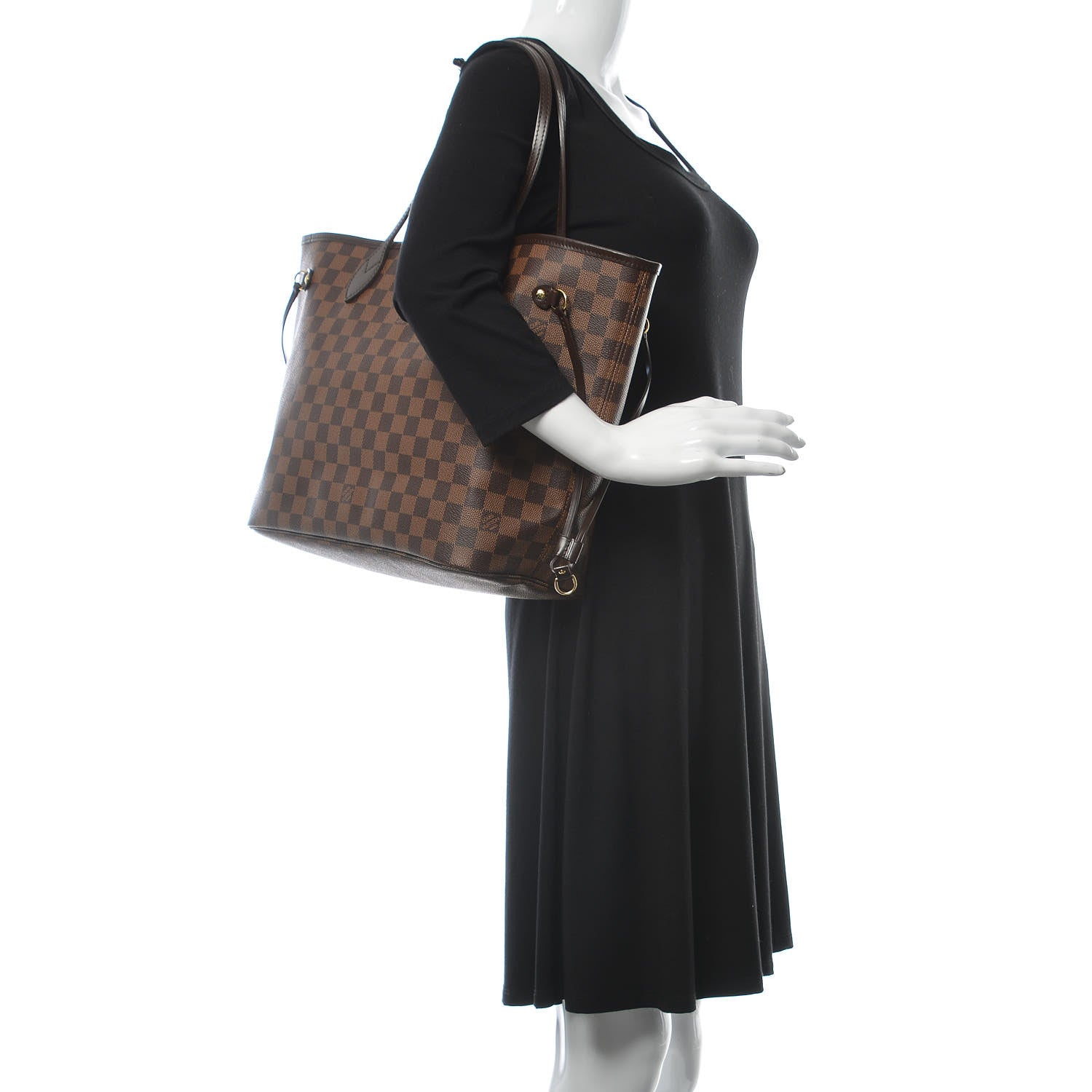 Louis Vuitton Damier Ebene Neverfull MM 2 of 13