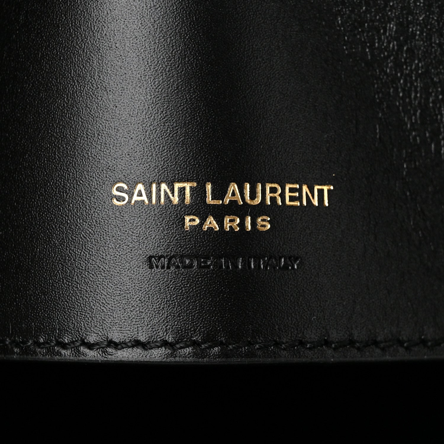 Saint Laurent Shiny Calfskin Le 37 Bucket Bag Black 7 of 11