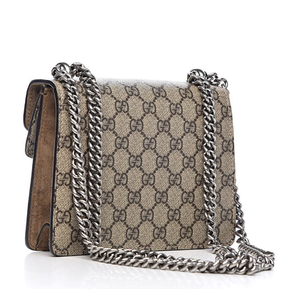 Gucci GG Supreme Monogram Mini Dionysus Shoulder Bag Taupe 3 of 13