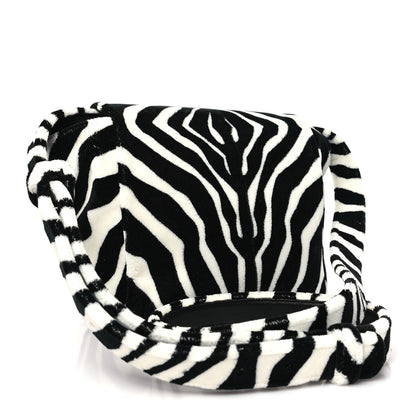 Bottega Veneta Tufted Zebra Clip Bag Black White 2 of 10