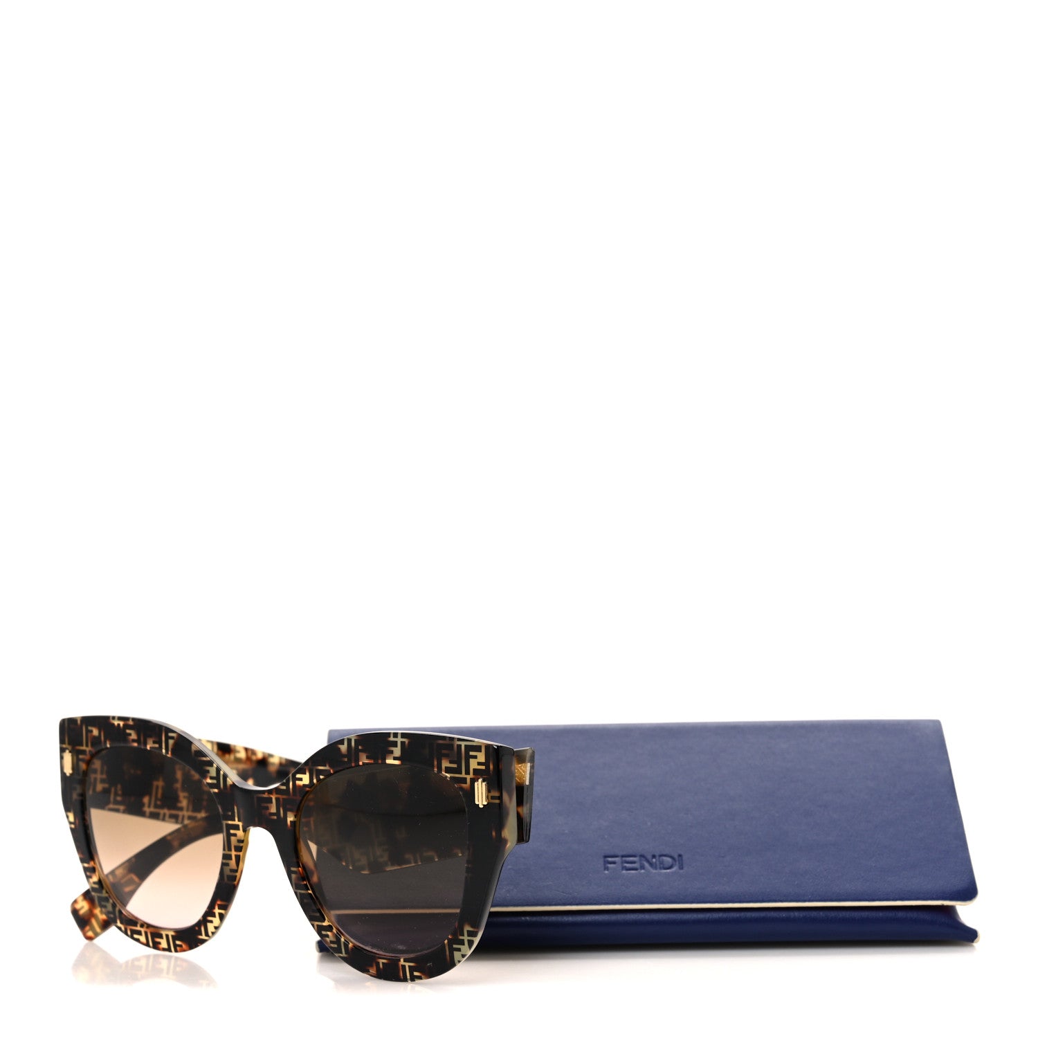 Fendi Acetate Fendi Roma Cat Eye Sunglasses FF 0435/S Havana 8 of 8
