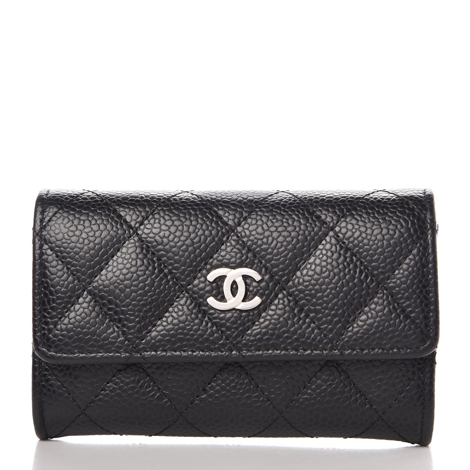 Chanel Caviar Quilted Flap Card Holder Black 1 of 9