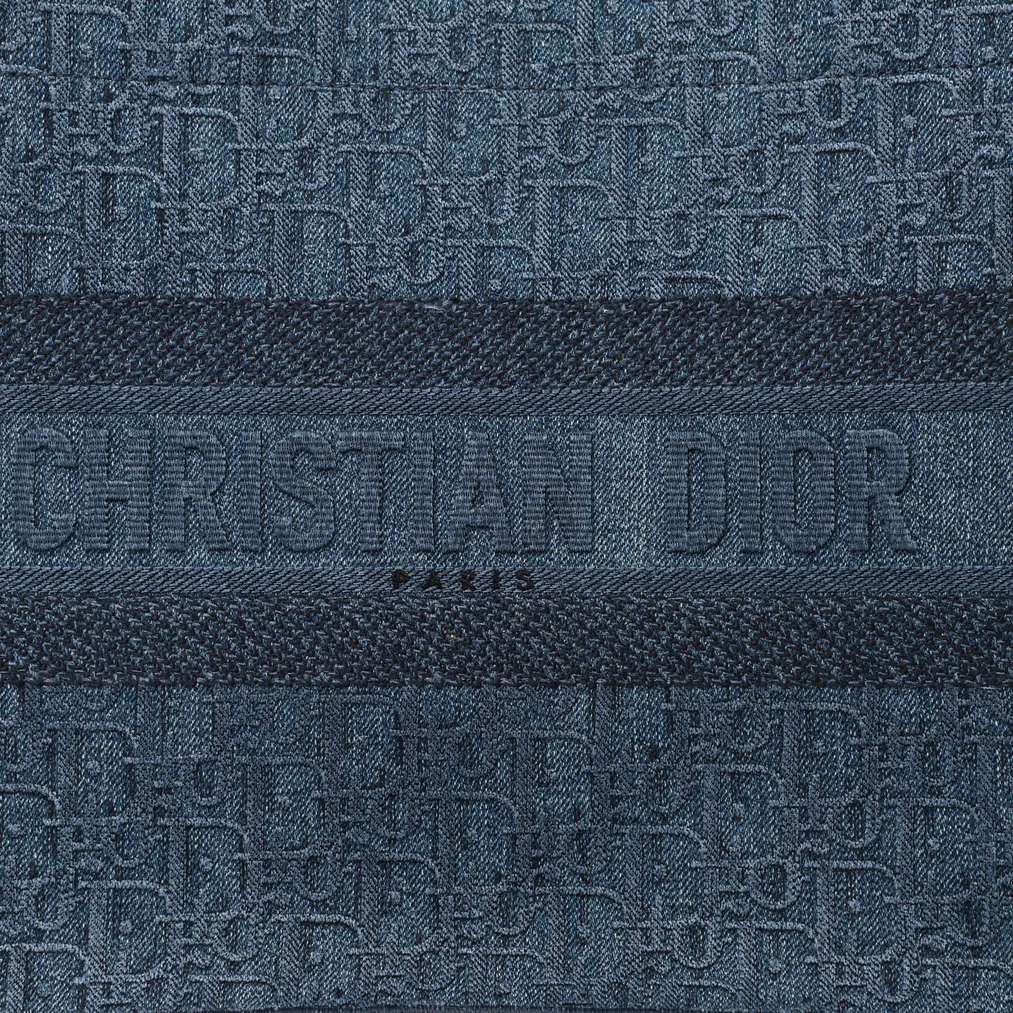 Oblique Denim Medium Book Tote Blue