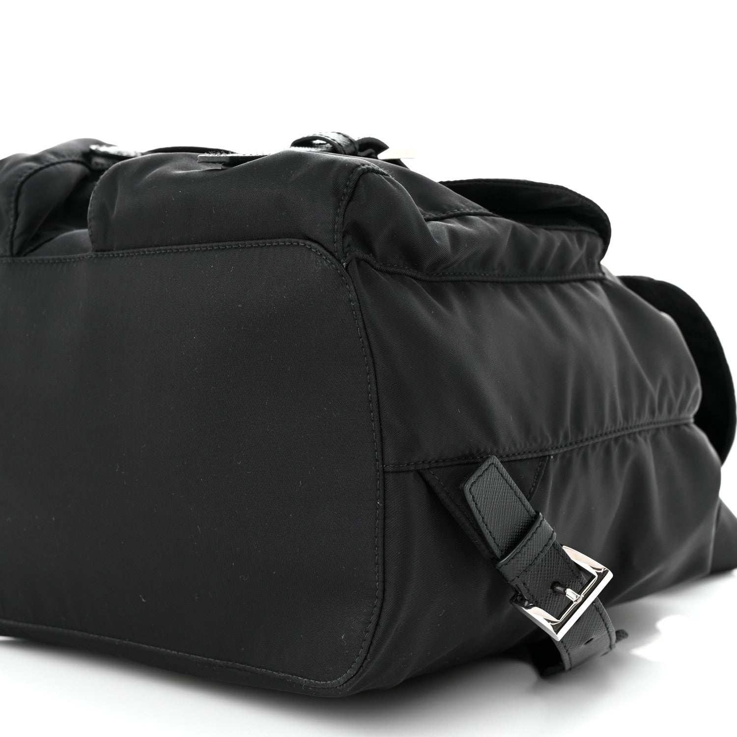 Prada Tessuto Nylon Saffiano Medium Backpack Black 12 of 12