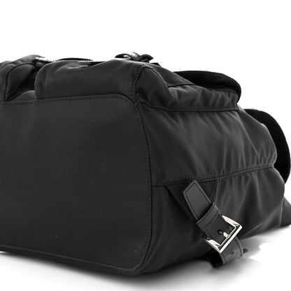 Prada Tessuto Nylon Saffiano Medium Backpack Black 12 of 12