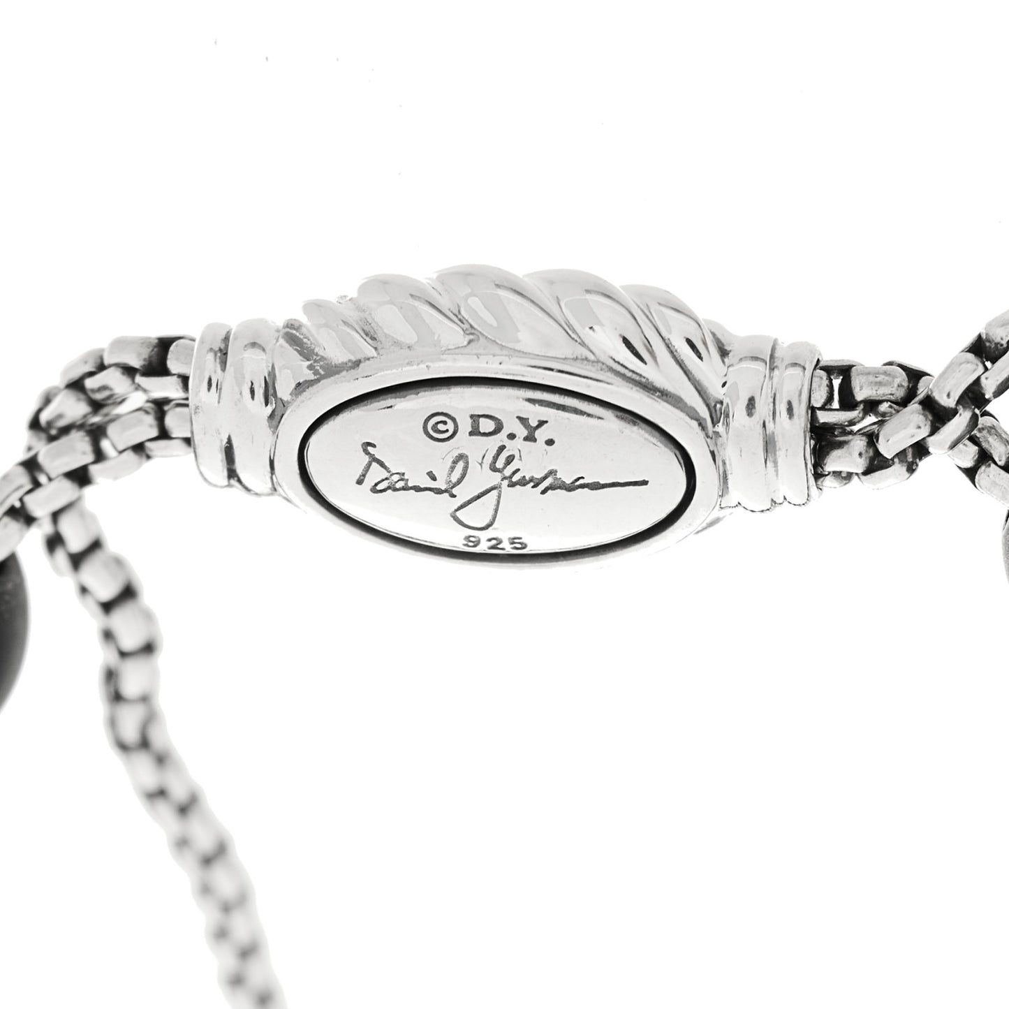 Sterling Silver Black Onyx Diamond Spiritual Beads Bracelet
