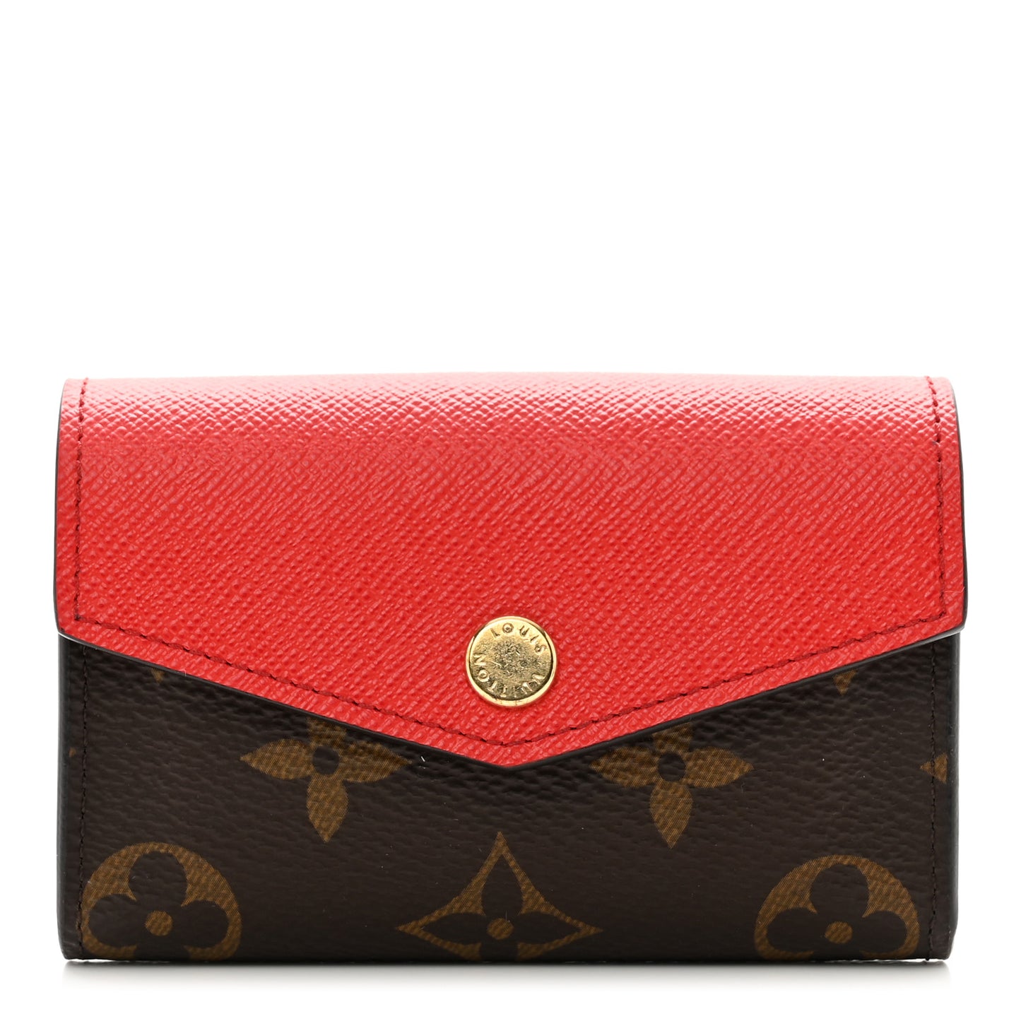 Monogram Sarah Multicartes Coquelicot