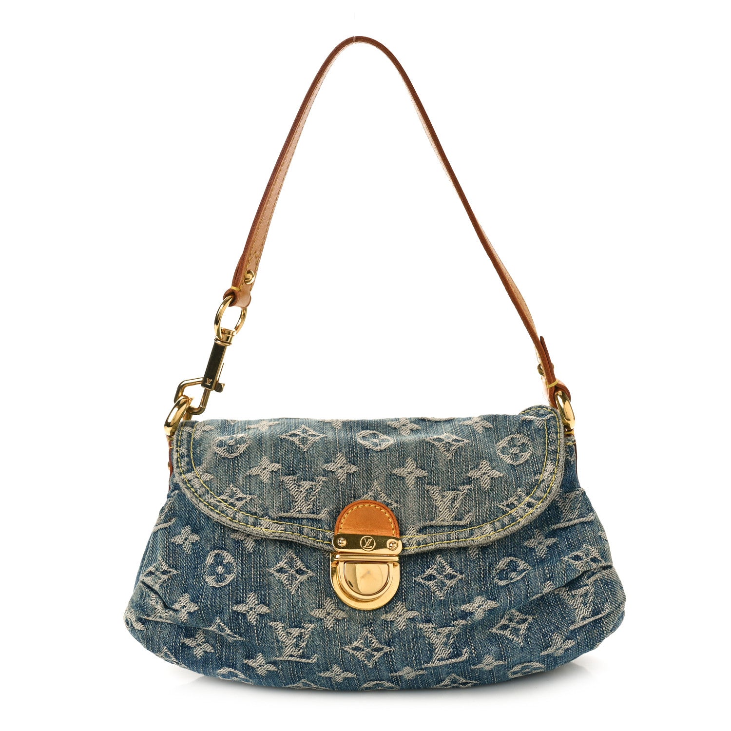 Louis Vuitton Monogram Denim Mini Pleaty Blue 1 of 9