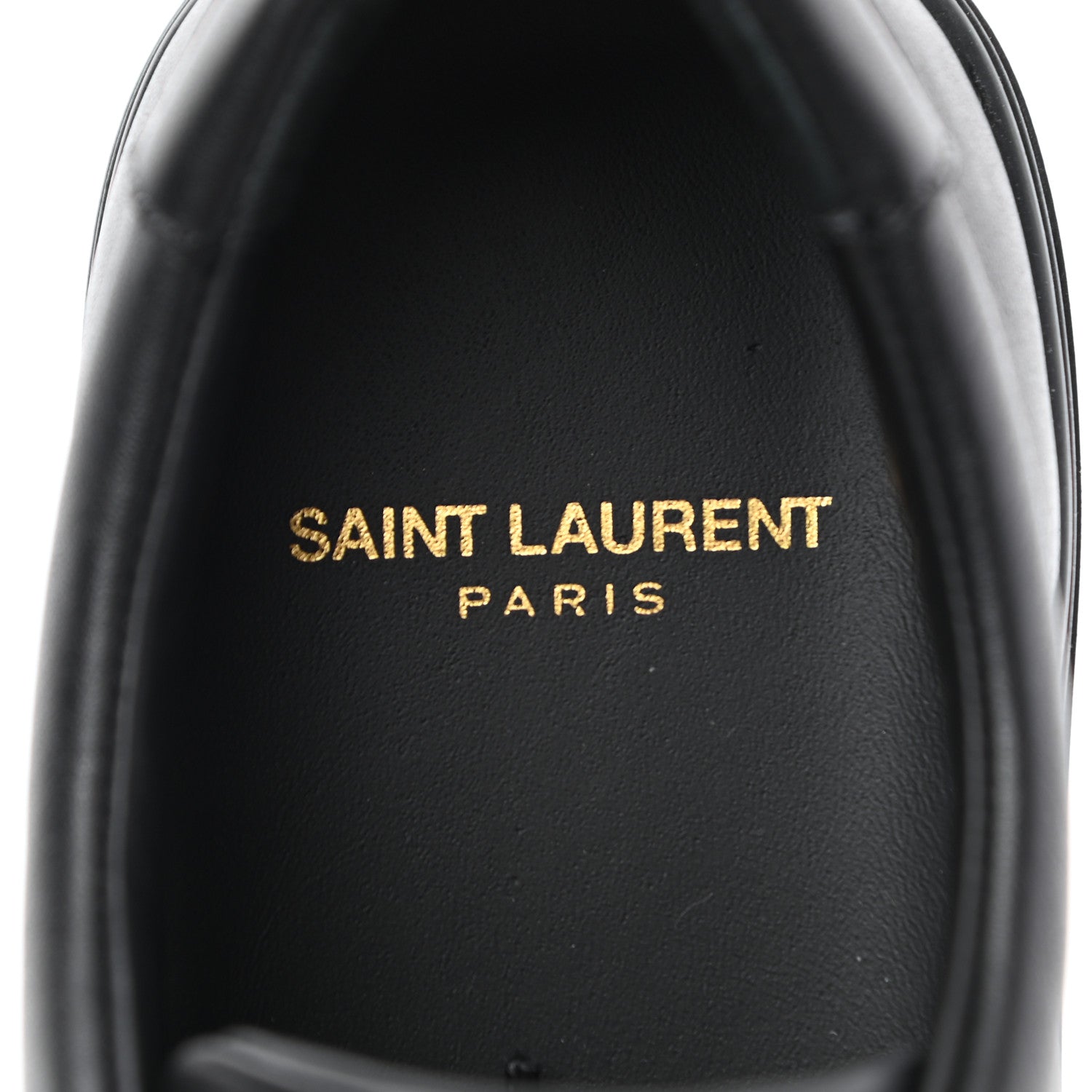 Saint Laurent Calfskin Andy Low Top Sneakers 38 Black 7 of 8