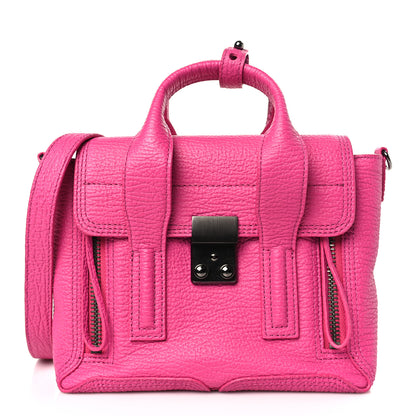 3.1 Phillip Lim Textured Calfskin Mini Pashli Satchel Bright Fuchsia 1 of 8
