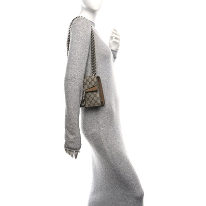 Gucci GG Supreme Monogram Mini Dionysus Shoulder Bag Taupe 2 of 10