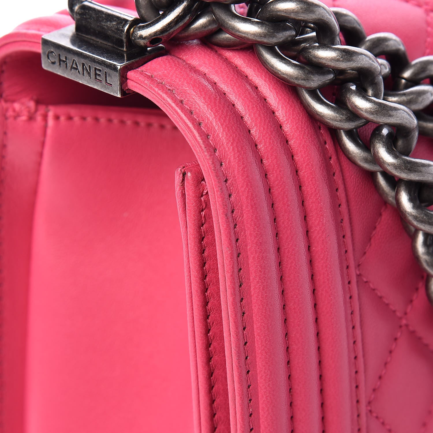 Chanel Lambskin Quilted New Medium Boy Flap Pink 18 of 19