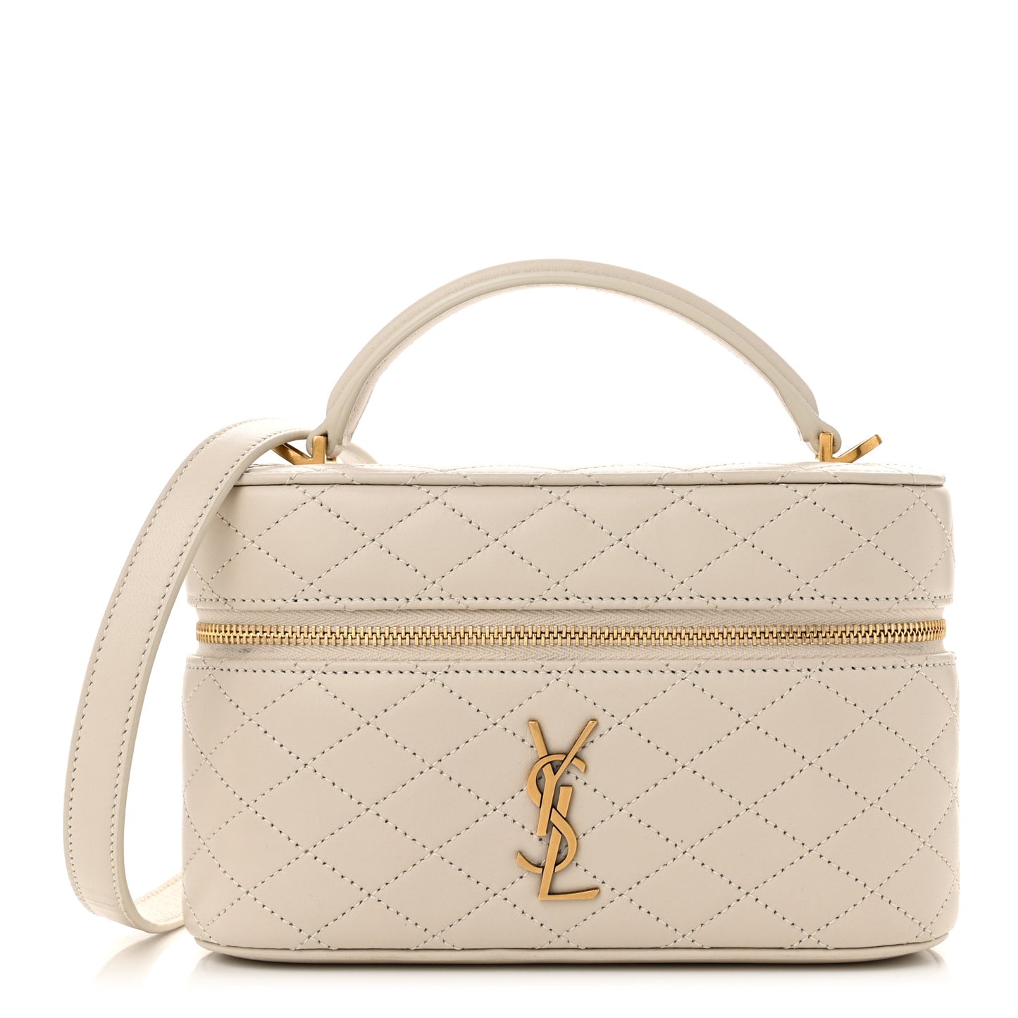 Lambskin Quilted Mini Gaby Vanity Crema Soft