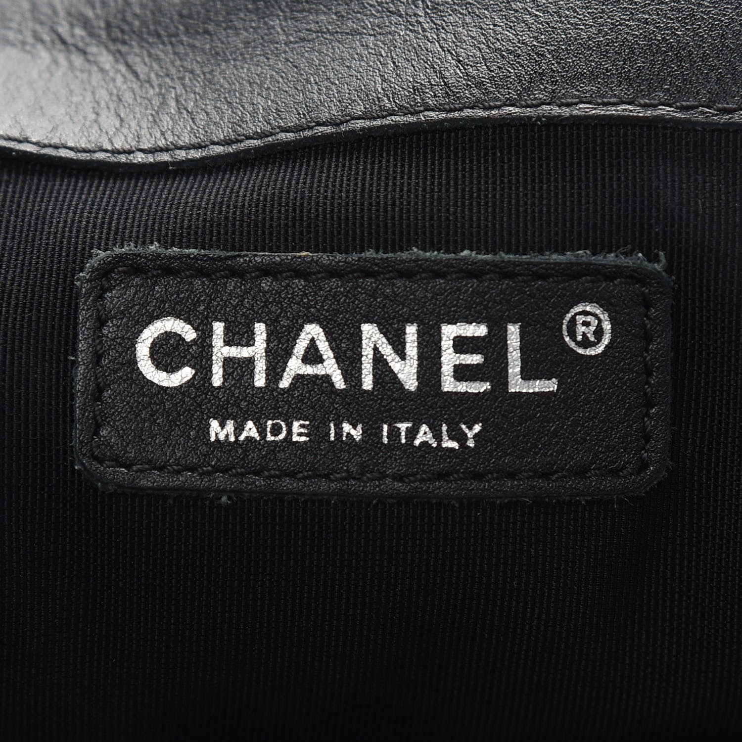 Chanel Calfskin Tweed Enchained XL Boy Flap Black 6 of 10