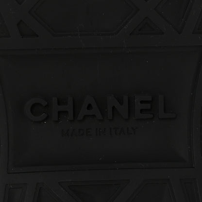 Chanel Velvet Calfskin Mixed Fibers CC Sneakers 41.5 Black 7 of 10