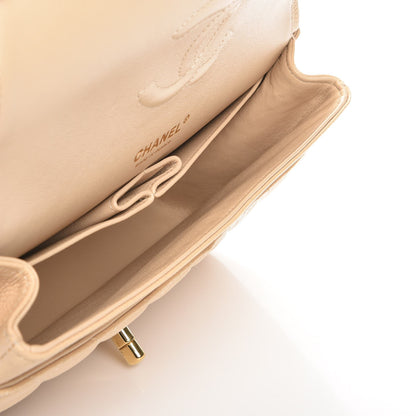 Chanel Caviar Quilted Medium Double Flap Beige Clair 7 of 9