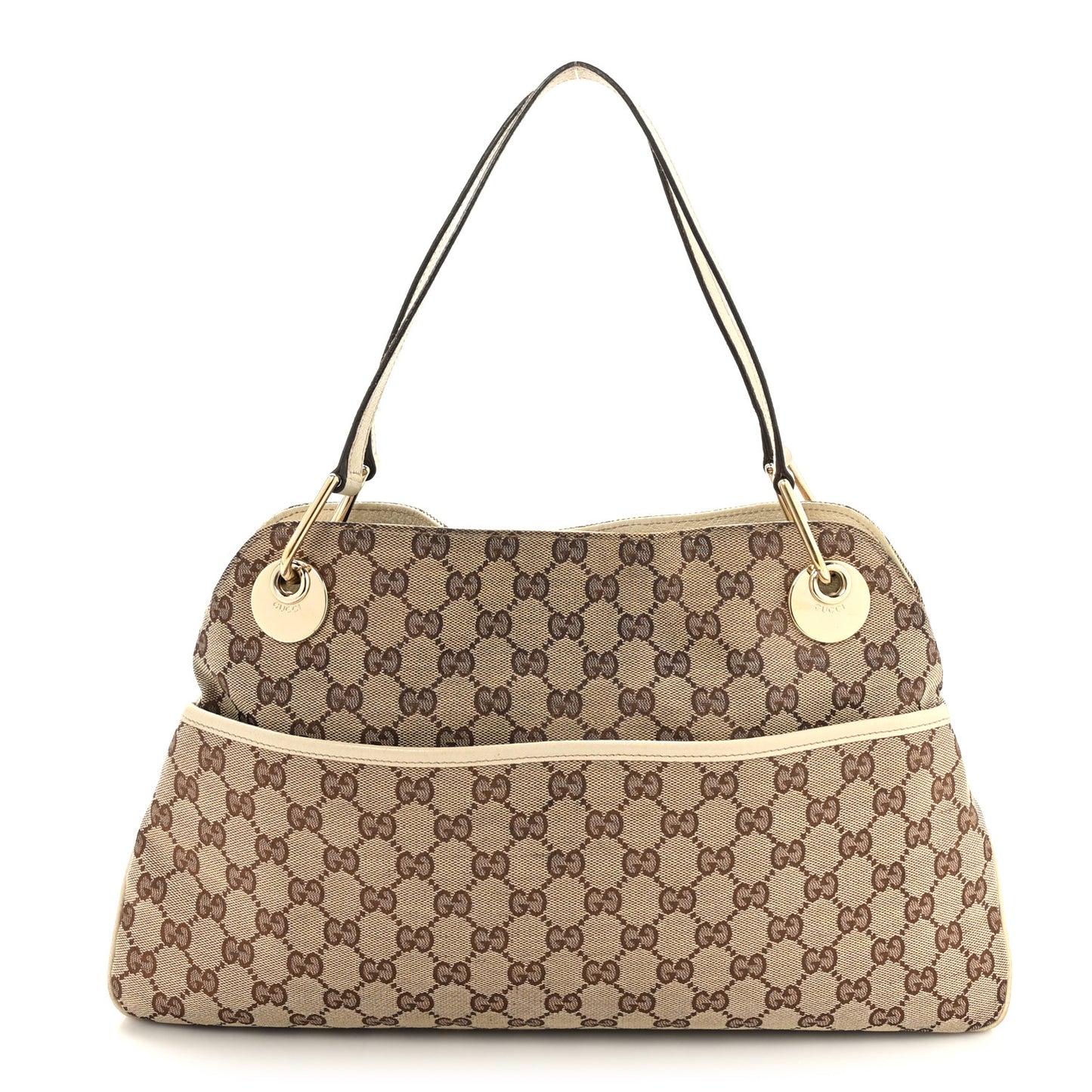 Monogram Medium Eclipse Shoulder Bag Off White