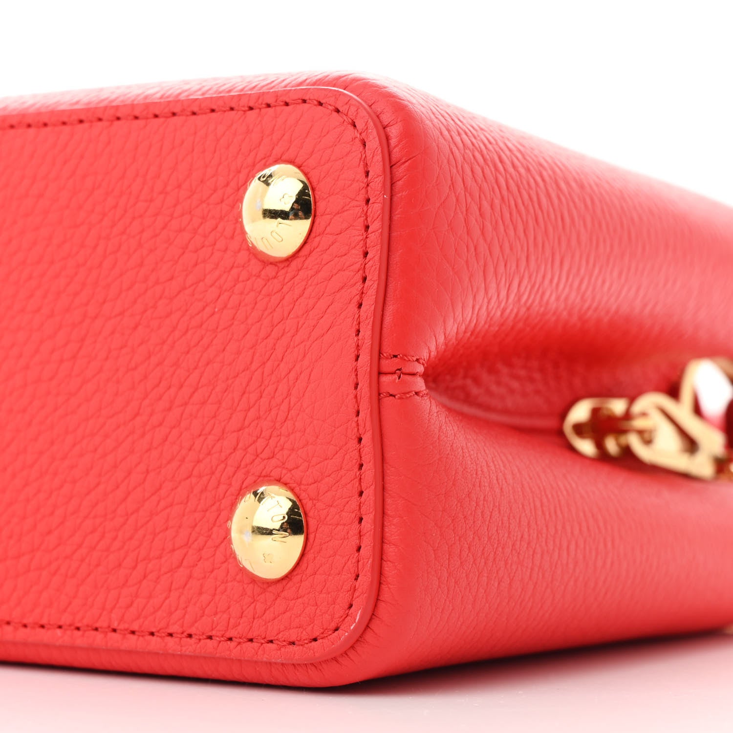 Louis Vuitton LV X TM Taurillon Cerises Capucines BB Rouge 10 of 11