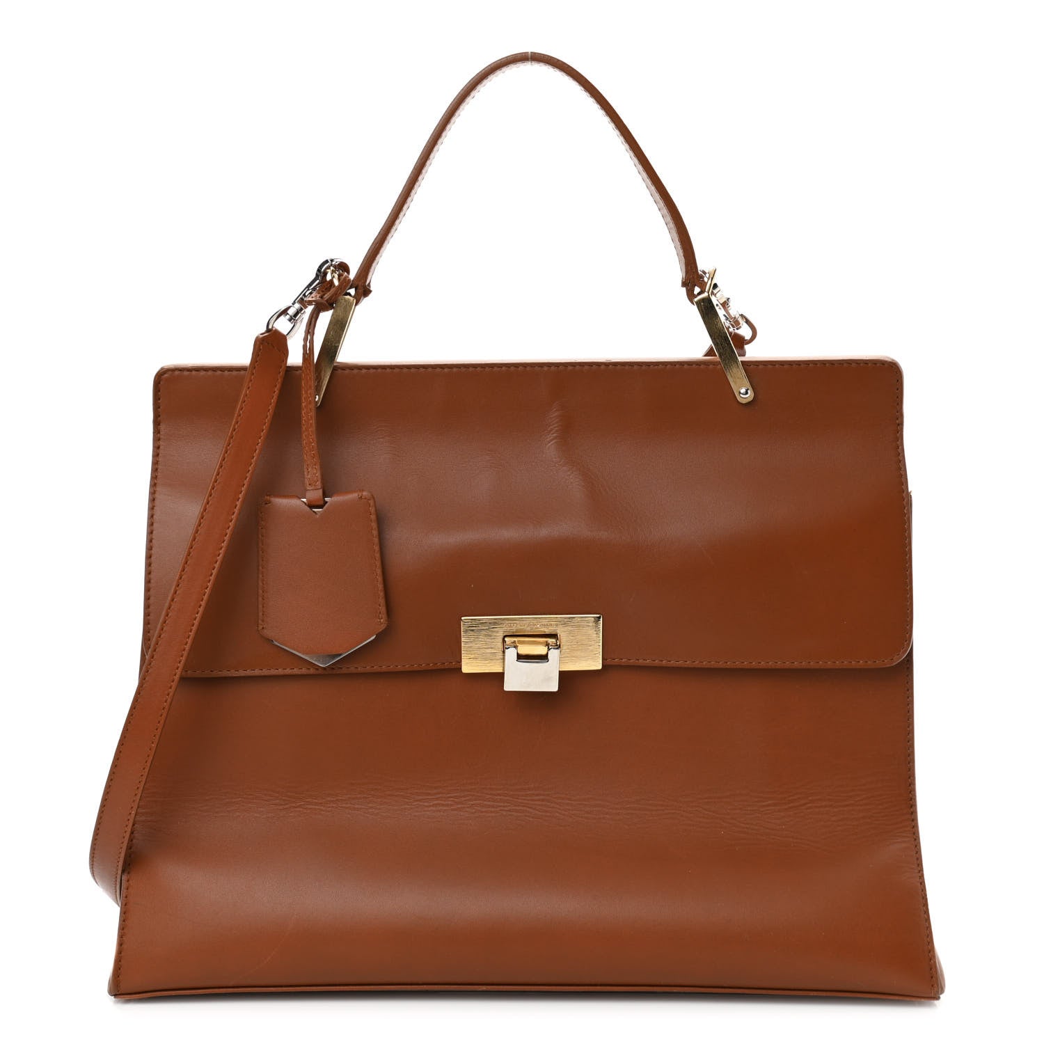 Balenciaga Veau Le Dix M Cartable Shoulder Bag Brown 1 of 30