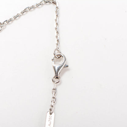 Van Cleef & Arpels 18K White Gold Mother of Pearl Magic Alhambra Pendant Necklace 5 of 7