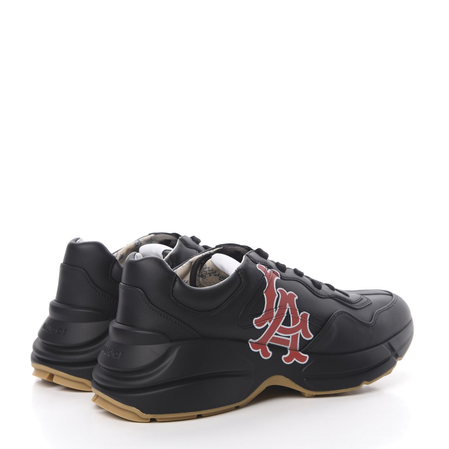 X MLB Calfskin LA Dodgers Mens Rhyton Sneakers 9 Black