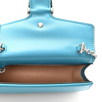 Gucci Velvet Super Mini Dionysus Shoulder Bag Pavone Cyan 5 of 7
