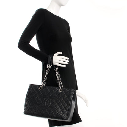 Chanel Caviar Quilted Grand Shopping Tote GST Black 2 of 7