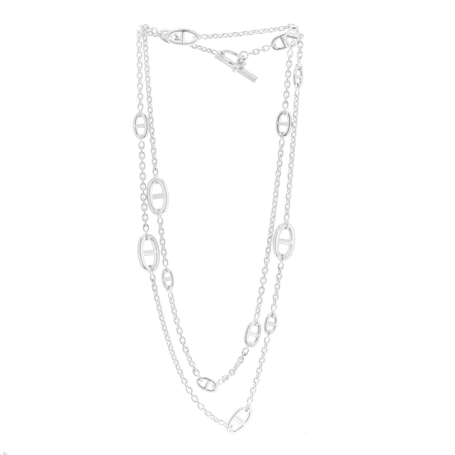 Hermes Sterling Silver Farandole Necklace 120 3 of 5