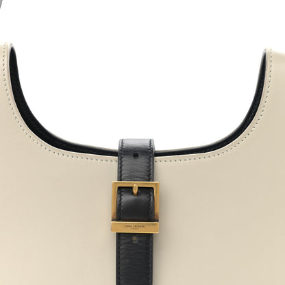 Saint Laurent Shiny Calfskin Le Fermoir Hobo Blanc Vintage Black 8 of 10